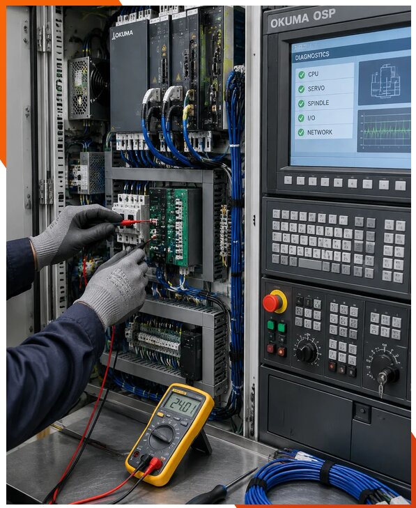 Ремонт систем ЧПУ Okuma OSP в Златоусте